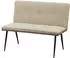 HTI-Living Joschka Polsterbank 2-Sitzer, Antikbraun/Taupe