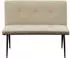 HTI-Living Joschka Polsterbank 2-Sitzer, Antikbraun/Taupe