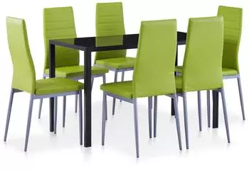vidaXL 7-tlg. Essgruppe Gr&uuml;n (281706)