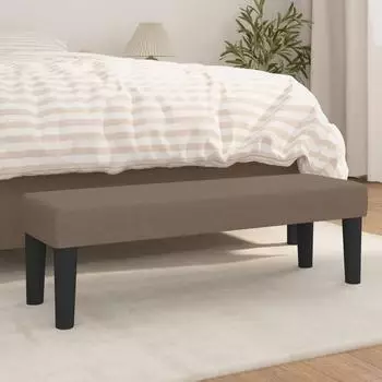 vidaXL Sitzbank taupe 100x30x30cm Stoff (346648)