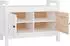 vidaXL Flurbank Weiß 80x40x60cm Massivholz Kiefer