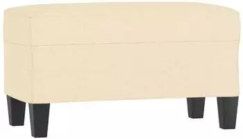 vidaXL Sitzbank Stoff Creme 70x35x41cm (349433)