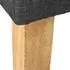 Homestyle4u Polsterbank Stoff 103cm Holzbeine (1912)