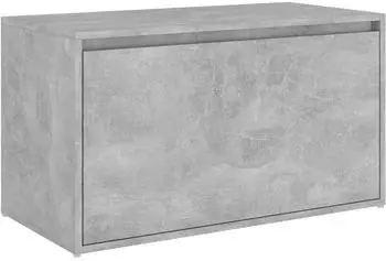 vidaXL Flurbank Holzwerkstoff 80x40x45cm Betongrau (808670)