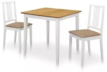 vidaXL 3-teilige Essgruppe MDF Wei&szlig; (276408)