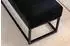 Finebuy Polsterbank Samt 108cm Schwarz (FB60343)