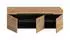 xonox.home Canu Sitzbank 120x43x37cm Basalt grau / Artisan Eiche, 3 Türen (X4CE1637)