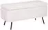 Atmosphera Aurora Truhenbank Bouclette weiß 100x40cm (187768)