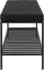 House Nordic Vita Schuhbank mit Sitzkissen, Metall, Schwarz, 100x48,5x36cm