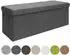 Dune Design Faltbare Sitztruhe 110x38x38cm 120L mit 2 Trennwänden, Grau (16351-16169)