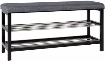 House Nordic Padova Sitzbank Stoff Grau 100x34x50cm