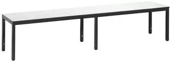 C+P Umkleidebank Basic Plus HPL, Feuchtraum, ohne Schuhrost, 1960mm, wei&szlig; (RAL 9016)