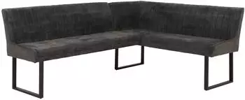 Mendler HWC-O82 Eckbank Chenille 210x159cm dunkelgrau (153536)