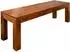 Massivmoebel24 Oxford Bank Akazie massiv honig lackiert 160x40x45cm (09-126-610-6629)
