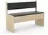 VCM Eckbankgruppe Bank Tisch Hocker Esal Maxi Anthrazit / Honig-Eiche