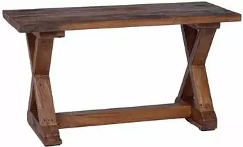 vidaXL Sitzbank Natur 85x35x46cm Massivholz Altholz