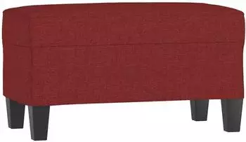vidaXL Sitzbank Weinrot Stoff 70x35x41cm