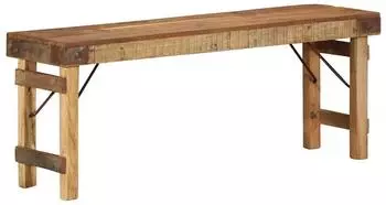 vidaXL Sitzbank 110x35x46cm Wiederverwertetes Altholz
