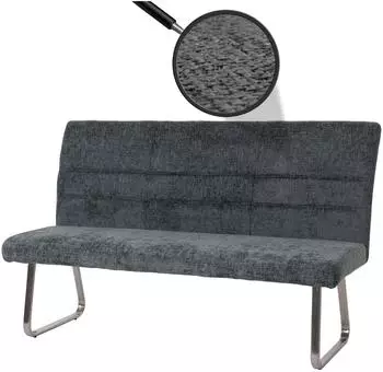 MCW Sitzbank MCW-G55 Chenille Textil blau-gr&uuml;n 160cm (800000872318)
