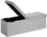 Casaria Sitzbank mit Stauraum Faltbar Gepolstert Grau 80x40x40cm (PD-106958)