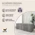 Casaria Sitzbank mit Stauraum Faltbar Gepolstert Grau 80x40x40cm (PD-106958)