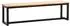 Wohnling Esszimmerbank Akazien-Massivholz & Metall, 120x40x45cm, Loft-Style (WL7.064)