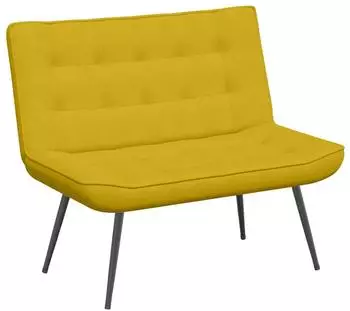 vidaXL Sitzbank Samt gelb 110x74x84cm (4012343)