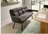 Stolkom Sofia Polsterbank grau, Polyester, 180x93x69cm (64217160-0)