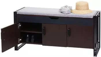 MCW Sitzbank A27-W Holz, dunkelbraun, 110x53x30cm (800000644592)