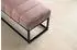 Finebuy Polsterbank Samt 108cm rosa (FB60346)