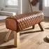 Finebuy Sitzbank Turnbock Echtleder braun (FB54089)