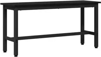 vidaXL Esstischbank in Eichen-Optik, schwarz, 100x32,5x48,5cm (873750)