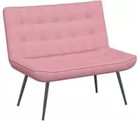 vidaXL Sitzbank Rosa 110x74x84 cm Samt
