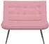 vidaXL Sitzbank rosa, Samt, 110x74x84cm (4012340)