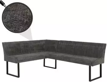 MCW Eckbank O82 Chenille (&Ouml;ko-Tex) 159x210cm, dunkelgrau (MCW-O82)
