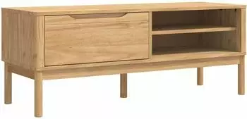 vidaXL FLORO Flurbank Massivholz Kiefer, wachsbraun, 115x40x45cm (42011243)