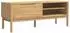 vidaXL FLORO Flurbank Massivholz Kiefer, wachsbraun, 115x40x45cm (42011243)