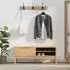 vidaXL FLORO Flurbank Massivholz Kiefer, wachsbraun, 115x40x45cm (42011243)