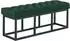 CLP Sitzbank Amun Stoff, Metallgestell schwarz, grün, 120cm (307224)