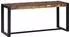vidaXL Flurbank mit Stauraum, Mangoholz massiv, mehrfarbig, 100x35x45cm
