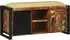 vidaXL Bankschrank mehrfarbig 100x35x50cm Massivholz recycelt (4013618)