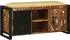 vidaXL Bankschrank mehrfarbig 100x35x50cm Massivholz recycelt (4013618)
