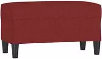 vidaXL Sitzbank Weinrot 70x35x41 cm Stoff