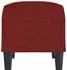 vidaXL Sitzbank Stoff weinrot 70x35x41cm (349389)
