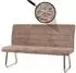MCW Sitzbank G55 Chenille-Stoff, gebürsteter Edelstahl, 160cm, braun (800000872329)