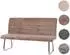 MCW Sitzbank G55 Chenille-Stoff, gebürsteter Edelstahl, 160cm, braun (800000872329)