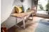 Finebuy Sitzbank Akazien-Massivholz Baumkante 120cm (FB100795)