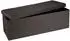 Relaxdays Faltbare Sitzbank Leinen, braun, 38x38x114cm