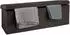 Relaxdays Faltbare Sitzbank Leinen, braun, 38x38x114cm
