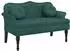 vidaXL Sitzbank mit Kissen, Samt, dunkelgrün, 120,5x65x75cm (372142)